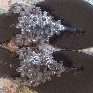 Crystal Thongs Sandals